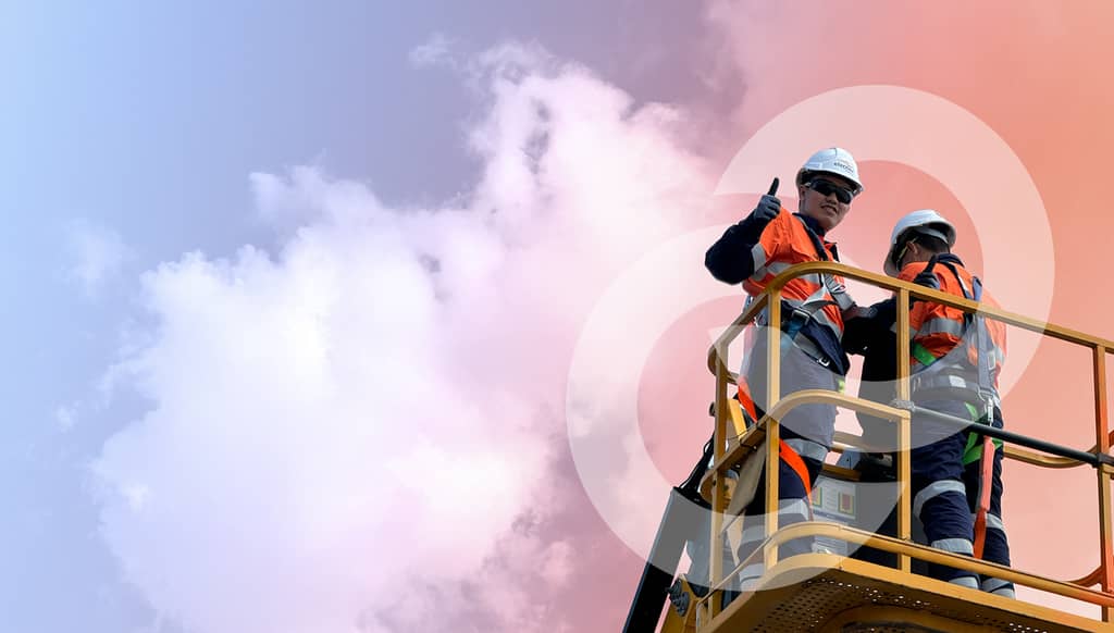 Filipino skilled workers on site